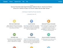 Tablet Screenshot of coinomi.com